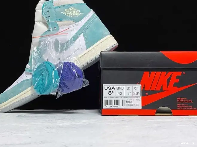 Rep Kickmax Air Green Retro Jordan OG 555088-311 High Turbo 1 0523
